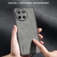 เคสโทรศัพท์ Realme 11 Pro Plus Realme11 11Pro Pro + 5G 4G NFC 2023ฝาหลังแฟชั่นหนังผ้าฝ้ายหรูหราไม่ทิ้งลายนิ้วมือยืดหยุ่นเคส TPU