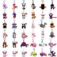 【ของเล่นตุ๊กตา】 10cm Ty Beanie Glitter Big Eyes Unicorn Plush Key Clips Toy Kawaii Soft Stuffed Animals Doll Kids Toys Baby  39;s Christmas Gifts