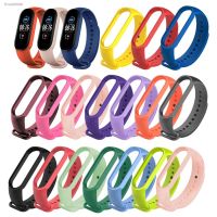 ✲▽ Silicone Bracelet For Xiaomi MiBand 5 6 Strap Sport Colorful Watch Wrist Band For Xiaomi Mi Band 5 Correa Smart Band Accessories