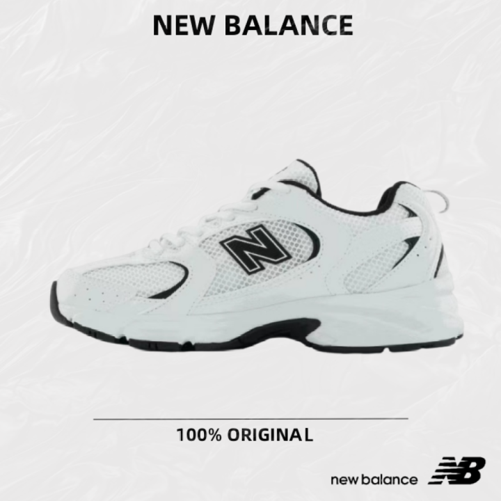 100% Genuine New Balance 530 Mr530ewb Nb530 Shoes Black and White ...