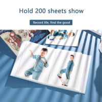200 Pockets Card Storage Multipurpose Anniversary Portable Family Memory Gift Baby Picture Wedding Cute Cartoon Collection Dustproof Horizontal Photo Album