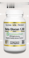 California Gold Nutrition, Beta Glucan 1-3D with Beta-ImmuneShield, 125 mg, 120 Veggie Capsules