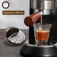 Espresso Machine Extraction Angle Mirror Flow Rate Observation Solid Wood Reflector Coffee Handle Extraction Auxiliary Mirror