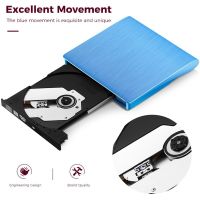 External Optical DVD Drive USB 3.0 CD-ROM Burner Portable Read Thin for MAC OS Windows 10 Computer Laptop Apple