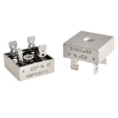 💖【Lowest price】MH 50A 1000V Metal Case SINGLE PHASE DIODE Bridge Rectifier KBPC5010