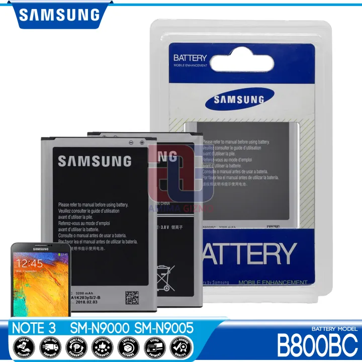 etikette Ansøger fordrejer Samsung Galaxy Note 3 Battery Original Quality and Capacity Model B800BE  Compatible with Note3 III N9000