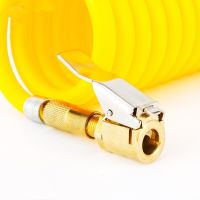 New Advanced Car Tire Air Chuck Inflator Pump Valve Connector Clip-on Adapter Car Brass 8mm Tyre Wheel Valve For Inflatable Pump Valves