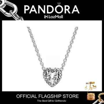 Sparkling Lion Princess Heart Necklace Pandora Rose 388068CZM-60 (Retired)