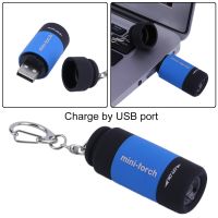 ใหม่ Hot มินิพวงกุญแจไฟฉาย USB ชาร์จไฟฉาย0.5วัตต์25lm แบบพกพาไฟฉายไฟฟ้าขนาดกะทัดรัดตั้งแคมป์กลางแจ้งไฟฉาย