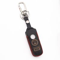 ┋❦♠ Hot Sale Leather Key Case Cover for Yamaha TMAX 530 DX SX Motorcycle 2017/2018 Motorcycle Smart Key bag fob Protect Shell