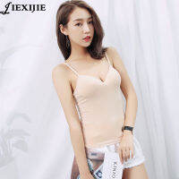 2017 new women Korean new fashion female modal seamless with chest pad without steel belt harness small vest Spring summer