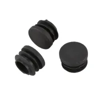 ■☃♛ Round Table Chair Leg Tube Pipe Insert End Cap 19Mm Dia 150Pcs Black