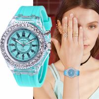 ♂卍✣ Women Watch Light Silicone Casual Women Watches Rhinestones Ladies Watch Quartz Fashion Women Wristwatch Relojes Para Mujer