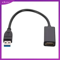 VHOIC USB 3.0เป็น HDMI สายแปลง HDMI 1080P แกนลวดทองแดง สายแปลง USB ของใหม่ เพศตรงข้ามขยาย สายสัญญาณเสียงและวิดีโอ คอมพิวเตอร์สำหรับคอมพิวเตอร์