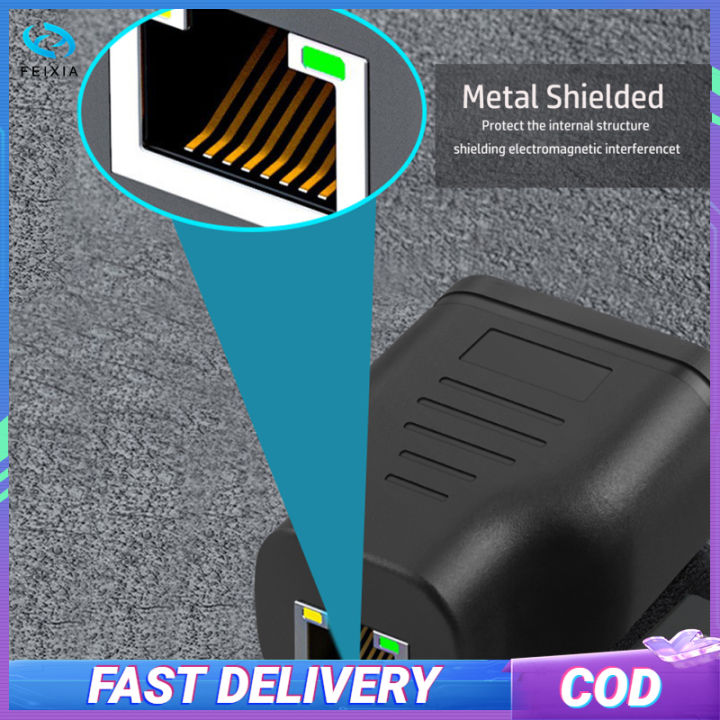 rj45ตัวแยกเครือข่าย-rj45-1ถึง2-lan-อินเตอร์เฟซอีเทอร์เน็ตปลั๊กตัวเมียตัวเชื่อมอแดปเตอร์100เมตรพร้อมสายไฟ-usb
