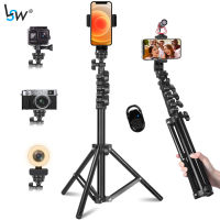 Phone Tripod,Camera Tripod 2 in 1 Lightweight 140cm Travel Tripod Stand for Universal Smartphone Tablet Camera GoPro