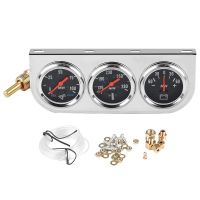 12V Oil Pressure Water Temperature Current Three-In-One Combination Meter 52mm Universal Mechanical Triple Meter