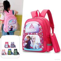 Frozen pencil case Backpack for kids Student Large Capacity Waterproof Fashion Personality Multipurpose Female Bags