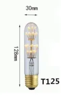 【✱2023 HOT✱】 gaqiugua6 หลอดไฟหลอด Led 3W 220V เอดิสันหลอดไฟตกแต่ง T125 T225 T185 T300 E27ดอกไม้ไฟสำหรับตกแต่งบ้านคาเฟ่ร้านอาหาร