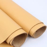 Beige Yellow Full Grain Cow Skin Vegetable Tanned Leather Craft DIY Belt Wallet Bag Cowhide Leather Fabric