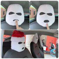 Creative Funny Automotive Creative Mask 3-Hole Car Covers Cover Decoration Headrest Seat Seat Halloween Car T7F8