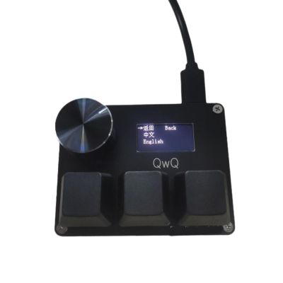 ปุ่ม O3C 3ปุ่มสำหรับตั้งโปรแกรมแป้นพิมพ์ RGB เล่นเกมปุ่มทริกเกอร์แมโครออสเชทริกเกอร์อย่างรวดเร็ว USB