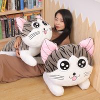 （HOT） Ins net red girl heart cheese cat doll plush toy cute kitten sleeping pillow gift for girls