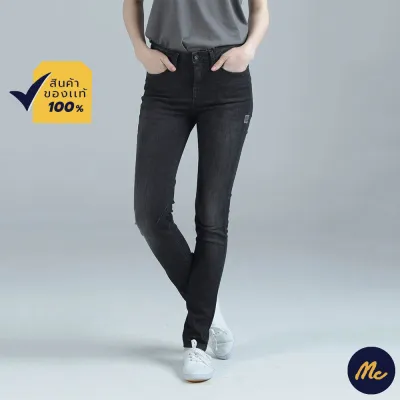 Mc Jeans กางเกงยีนส์ กางเกงขายาว ทรงขาเดฟ สีดำ ทรงสวย MAD7223
