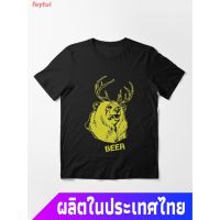 ROUND คอลูกเรือ2023 ใหม่ วันฤดูร้อน หมี น่ารัก Bear ดิสนีย์ Macs Bear Plus Deer Shirt &amp; More Essential T-Shirt คอกลม แฟ  7FL2