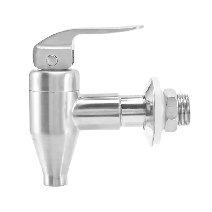1 Handle Beverage Faucet With Push Style Spigot Polished Stainless Steel Finish For Water Dispenser Systems Silver 26ph033287 - View #8