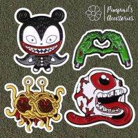 ʕ •ᴥ•ʔ ✿ พร้อมส่ง : เข็มกลัดเซ็ทปีศาจสปาเก็ตตี้,ลูกตาและแวมไพร์ | Spaghetti, Eye Monster &amp; Vampire Enamel Brooch Pin Set.