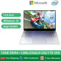 0%10เดือน Lennovo Office Laptop Windows 10 Education Gaming Notebook Drawing Computer 15.6" Intel N5095 16G RAM Backlit Keyboard Ultrabook 15.6 นิ้ว ultra-thin แล็ปท็อปเหมาะสำหรับการสอนออนไลน์