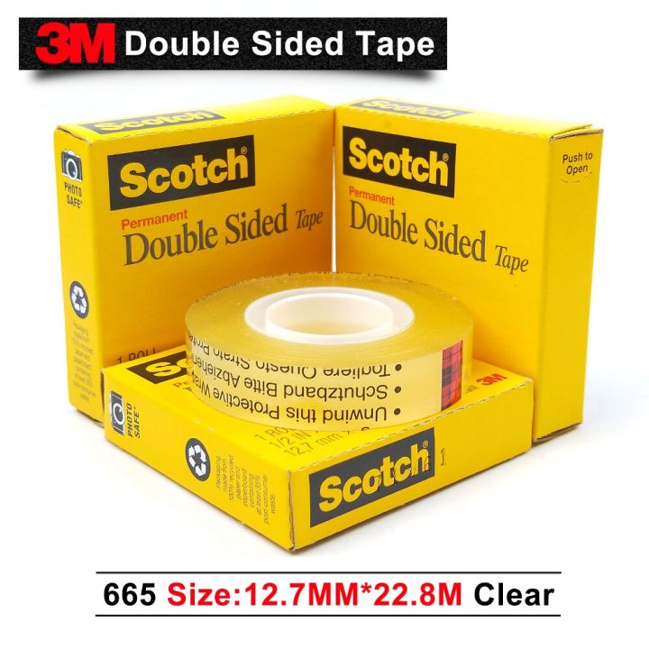 3m665-double-faced-tape-scotch-transparent-665-double-faced-adhesive-width-12-7mm-length-22-8meters