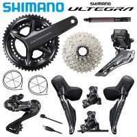 Shimano ULTEGRA Di2 R8170 R8100กลุ่มเซ็ท2X12ความเร็ว R8100 Crankset 170/172.แผ่นติดแบนเปลี่ยนเกียร์ R8170ขนาด5มม. 11-30/11-34ตันเบรคคาลิปเปอร์แผ่นดิสก์ R8150 FD ด้านหน้า Deraileurew-EC300ตัวต่อที่ชาร์ท BT DN300สายไฟฟ้า EW-SD300สำหรับชุดจักรยานถนน