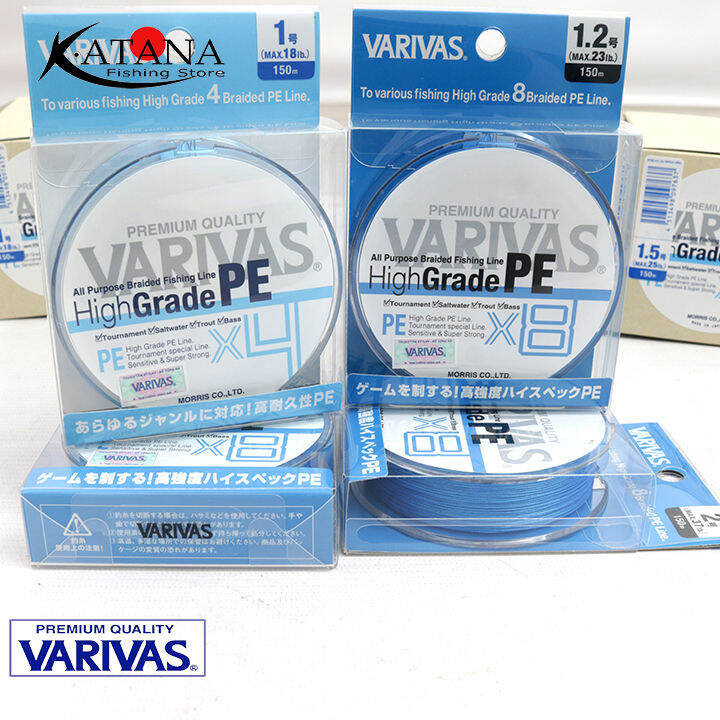 Dây PE Varivas HIGH GRADE PE X4 - High Grade X8 | Lazada.vn
