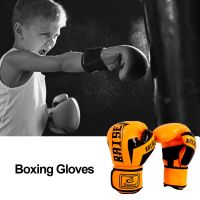 PU Boxing Training Gloves Tear Resistant Training Sparring Gloves Breathable Durable One Time Forming Sticker for Adult Children