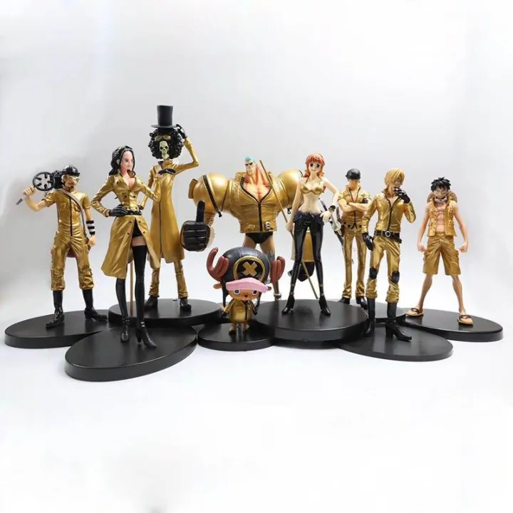 High Quality Cartoon Anime Action Figure One Piece Gold Film Collectible  Toy (Set of 3) | Lazada PH