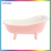 xuhaiy 1:6 dollhouse Porcelain bath อ่างห้องน้ำขนาดเล็กอุปกรณ์เสริมเฟอร์นิเจอร์