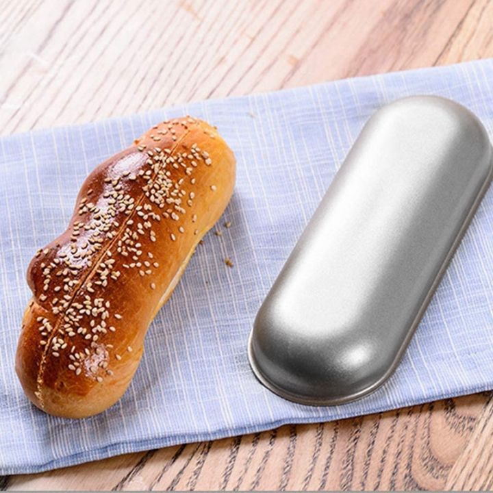 hot-dog-mold-carbon-steel-sausage-molds-non-stick-bakeware-oval-hotdog-bun-baking-pan-for-diy-homemade-bread-tool-3pcs