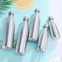 350/500/750ML Stainless Steel Cola Motion Water Bottle Monolayer No Heat Preservation Metal Color Outdoor Sports Cup Drinkware