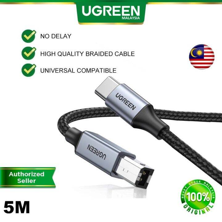 UGREEN USB C To USB Type B Printer Cable C Male to B Male USB 2.0 Cable