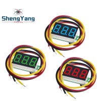 ✤℡ 0.36 Inch 0.36 quot; Digital Voltmeter Red Green Blue DC 2.5-40V 0V-100V 2/3 Lines 3 digit Voltage Panel Meter Display led Color