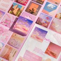 45 Pcs Kawaii Paper Stationery Sticker Set Mountains Sunrise Sunset Scenery Decorative Sticker For Diy Journal Diary Scrapbook Stickers Labels