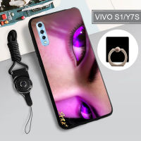 Y7S เคสสำหรับ VIVO นุ่ม/เคสโทรศัพท์ S1 2022คลุมทั้งหมด2019รูปแบบใหม่การป้องกันการตกป้องกันรอยขีดข่วนฝามีที่ถือวงแหวนและเชือก