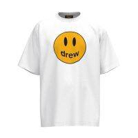 ☍เสื้อทีเชิ้ตแขนสั้นชายหญิงผ้าคอตตอนยี่ห้อ Justin Bieber Niche FOG FOG Smiley