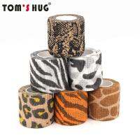 【LZ】 Animal Printed Medical Self Adhesive Tattoo Elastic Bandage 4.5m Sports Wrap Tape for Finger Joint Knee First Aid Kit Pet Tape