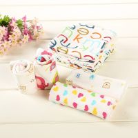 【CC】♤♗  6Pcs Baby Cartoon Handkerchief Bathing Feeding Face Washcloth L4MC