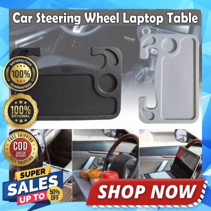Home Deals Original Car Steering Wheel Desk Mount Portable Laptop