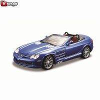 Bburago 1:32 Mercedes Benz SLR Mclaren simulation alloy car model plexiglass dustproof display base package Collecting gifts