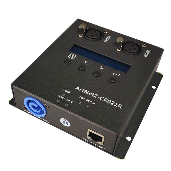 ArtNet DMX 512 Ethernet Lighting Controller Interface 2 Converter Box ...